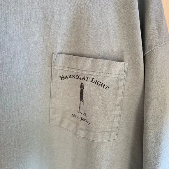 Vintage New Jersey Blue Fish Barnegat Light Tshirt. Mint Green. Anvil Tag. 3XL - Picture 3 of 9